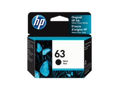 HP - Hp 63, (f6u62an) Black Original Ink Cartridge