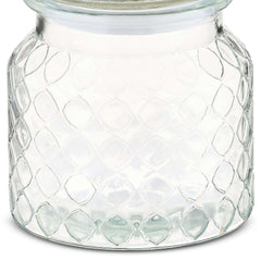 Clear Glass Jar with Lid and Heart-Shaped Knob, 6.25", Valentine's Day by Way To Celebrate