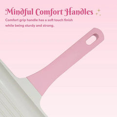 Paris Hilton 11 Inch Ceramic Nonstick Cast Aluminum Grill Pan, Pink