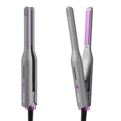 NEXPURE 1/2" Flat Iron Hair Straightener & Curler, 2 in 1 Ceramic Mini Straightener, Travel Iron, 30s Fast Heat Up, Purple - USA MEGA SHOP