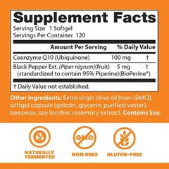 Doctor's Best High Absorption CoQ10, 200 mg, 60 Softgels