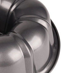 Mainstays 10" Round Nonstick Carbon Steel Fluted Cake Pan, Gray
