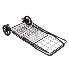 Costway Folding Shopping Cart Jumbo Basket Grocery Laundry with Swivel Wheels Black