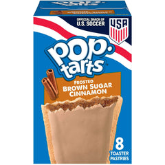 Pop-Tarts Frosted Brown Sugar Cinnamon Toaster Pastries, Breakfast Foods, Shelf-Stable, 13.5 oz (8 Count)