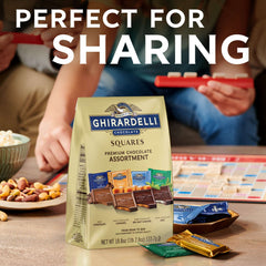 GHIRARDELLI Premium Chocolate Assortment SQUARES, 12.5 oz Bag
