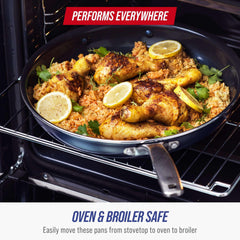 Blue Diamond 12-Piece Ceramic Nonstick Cookware Set – Toxin-Free, Dishwasher Safe, Oven Safe, Nonstick
