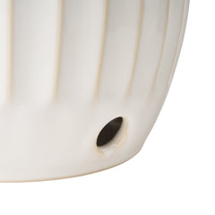 The Pioneer Woman Colette Stoneware Onion Keeper, White Measures 8.3, 11 and 12" H