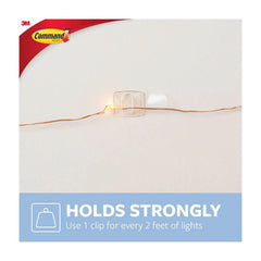 Command Decorating Clips, Clear, 20 Wall Hooks