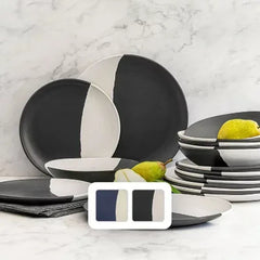 Member'S Mark 18-Piece Bamboo Melamine Dinnerware Set (Assorted Colors)