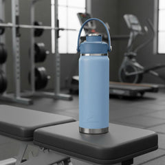 Ozark Trail 24 oz Stainless Steel Insulated Chug Water Bottle, Light Blue