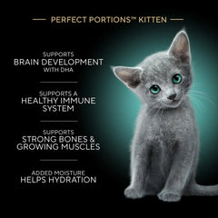 Sheba Perfect Portions Kitten Variety Flavors Pate Wet Cat Food, 2.6 oz Twin-Pack Trays (12 Pack)