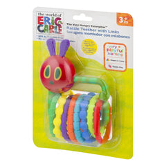World of Eric Carle, the Very Hungry Caterpillar Rattle Teether with Links 1 Count (Pack of 1) - USA MEGA SHOP