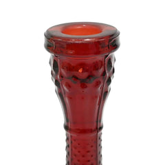 Large Red Glass Christmas Taper Candle Holder, 8.5", by Holiday Time
