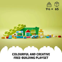 LEGO DUPLO Classic Brick Box Building Set with Storage 10913, Toy Car, Number Bricks and More, Learning Toys for Toddlers, Boys & Girls 18 Months Old