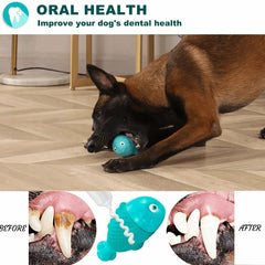 Dog Chew Toys for Aggressive Chewers, Indestructible Dog Toys for Aggressive Chewers, Tough Dog Toys for Large Dogs, Durable Squeaky Dog Toys, Strong Dog Toys, Super Chewer, Heavy Duty