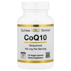 California Gold Nutrition, CoQ10, USP Grade Ubiquinone, 100 mg, 120 Veggie Capsules - USA MEGA SHOP