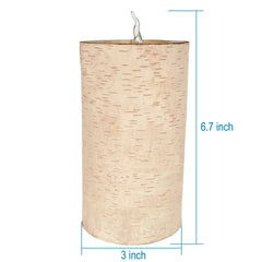 Battery Operated LED Wooden Flameless Christmas Candle, Brown, 4", by Holiday Time - USA MEGA SHOP