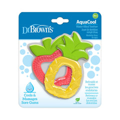 Dr. Brown's Aqua Cool Water-Filled Baby Teether, Cool Relief, BPA Free, Pineapple/Apple, 3m+, 2 Pack - USA MEGA SHOP