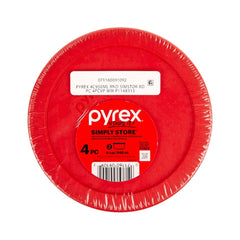 Pyrex Simply Store 4C Glass Food Storage and Baking Container, Set of 2 with Lids