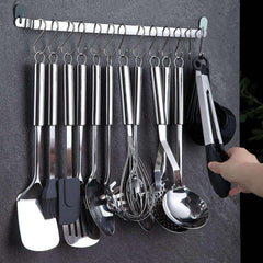 ReaNea Kitchen Utensils Set 37 Pieces, Stainless Steel Cooking Utensils Set, Kitchen Gadgets Cookwarewith Hooks For Hanging Kitchen Tool Set