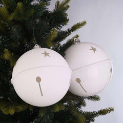 2-Count Gold Jumbo Bell Shatterproof Christmas Ornaments, 7.87 in, by Holiday Time - USA MEGA SHOP