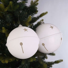 2-Count Gold Jumbo Bell Shatterproof Christmas Ornaments, 7.87 in, by Holiday Time