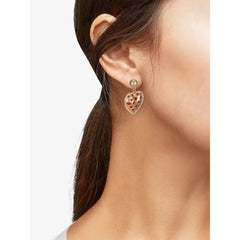 Way to Celebrate Valentine's Day Heart Filled Earrings, 1 Pair
