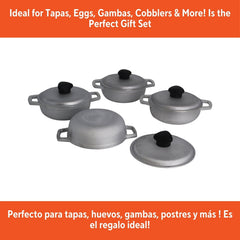 IMUSA 0.5qt Cast Aluminum Mini Caldero 4pc Set