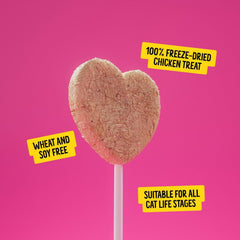 BONKERS Purrpops, Freeze Dried Chicken Flavored Lollipop Cat Treats, 36 pk.