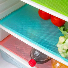 Refrigerator Liners, Maynest Washable Mats Covers Pads, Home Kitchen Gadgets Accessories Organization for Top Freezer Glass Shelf Wire Shelving Cupboard Cabinet Drawers (3 Blue+3 Green+2 Red)