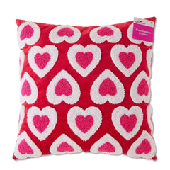 Checkered Heart Decorative Pillow, Multicolor, Valentine's Day by Way To Celebrate