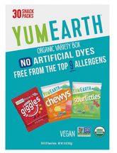 YumEarth Organic Variety Box, 30 ct./0.5 oz.