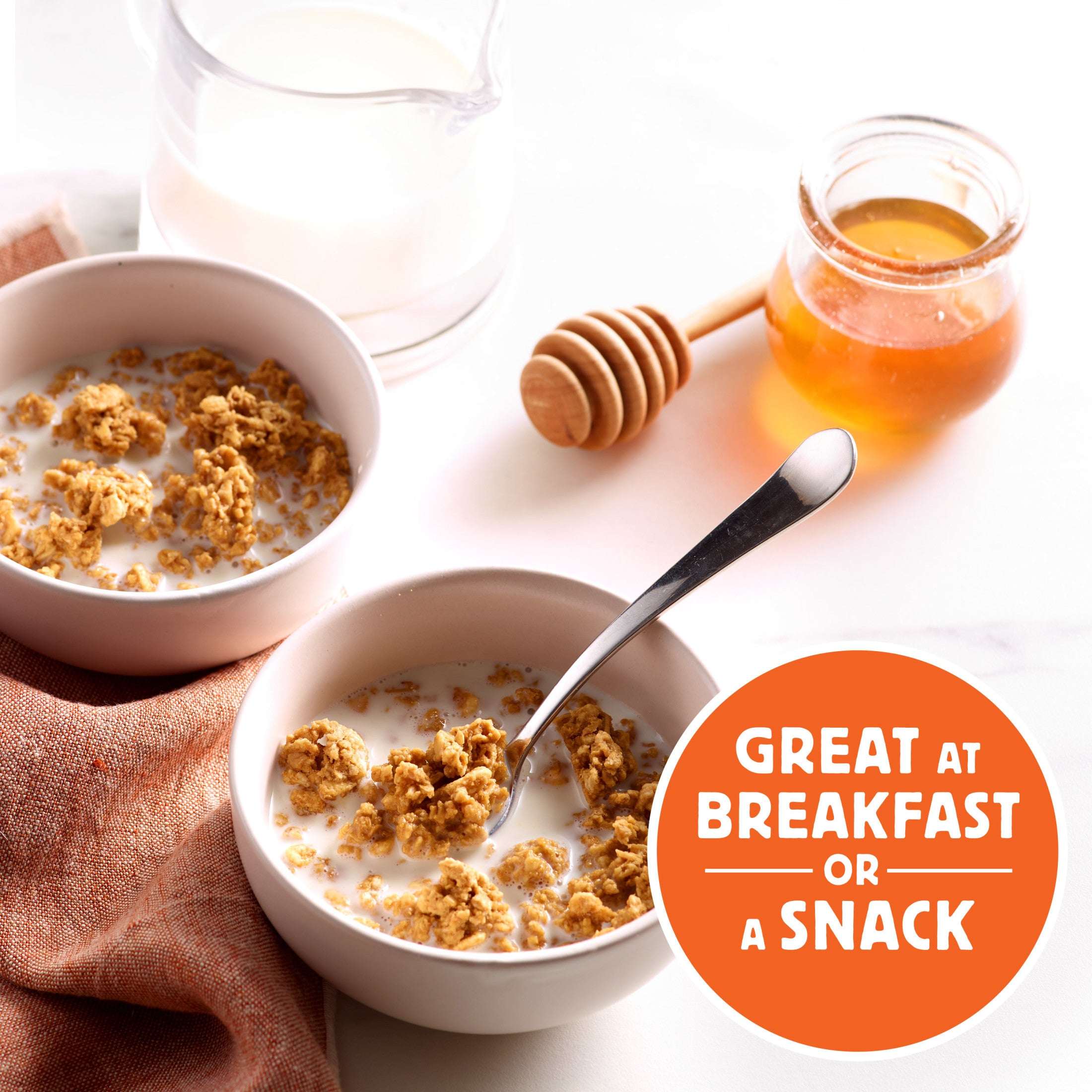Honey Bunches of Oats Honey Roasted Granola Cereal with Whole Grains, Resealable 11 oz Bag