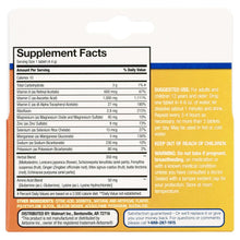 Supplement Facts label for immune support effervescent tablets, orange flavor