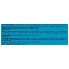 Snack variety pack box back panel with ingredient and nutrition facts text