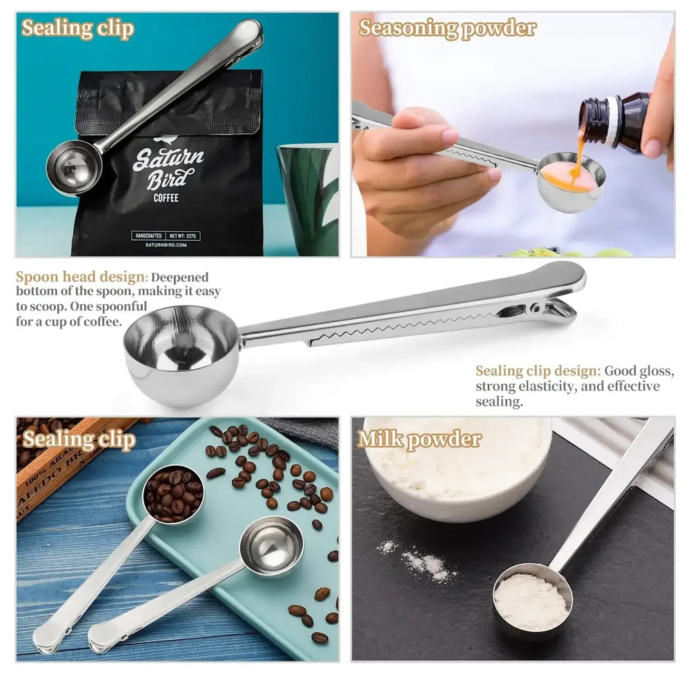 WEPSEN 18-Piece Stainless Steel Measuring Cups and Spoons Set,5 Stainless Steel Nesting Measuring Cups & 6 Spoons,1 Leveler & 5Mini Measuring Spoons,1Tbsp Coffee Scoop with Clip for Cooking & Baking - USA MEGA SHOP
