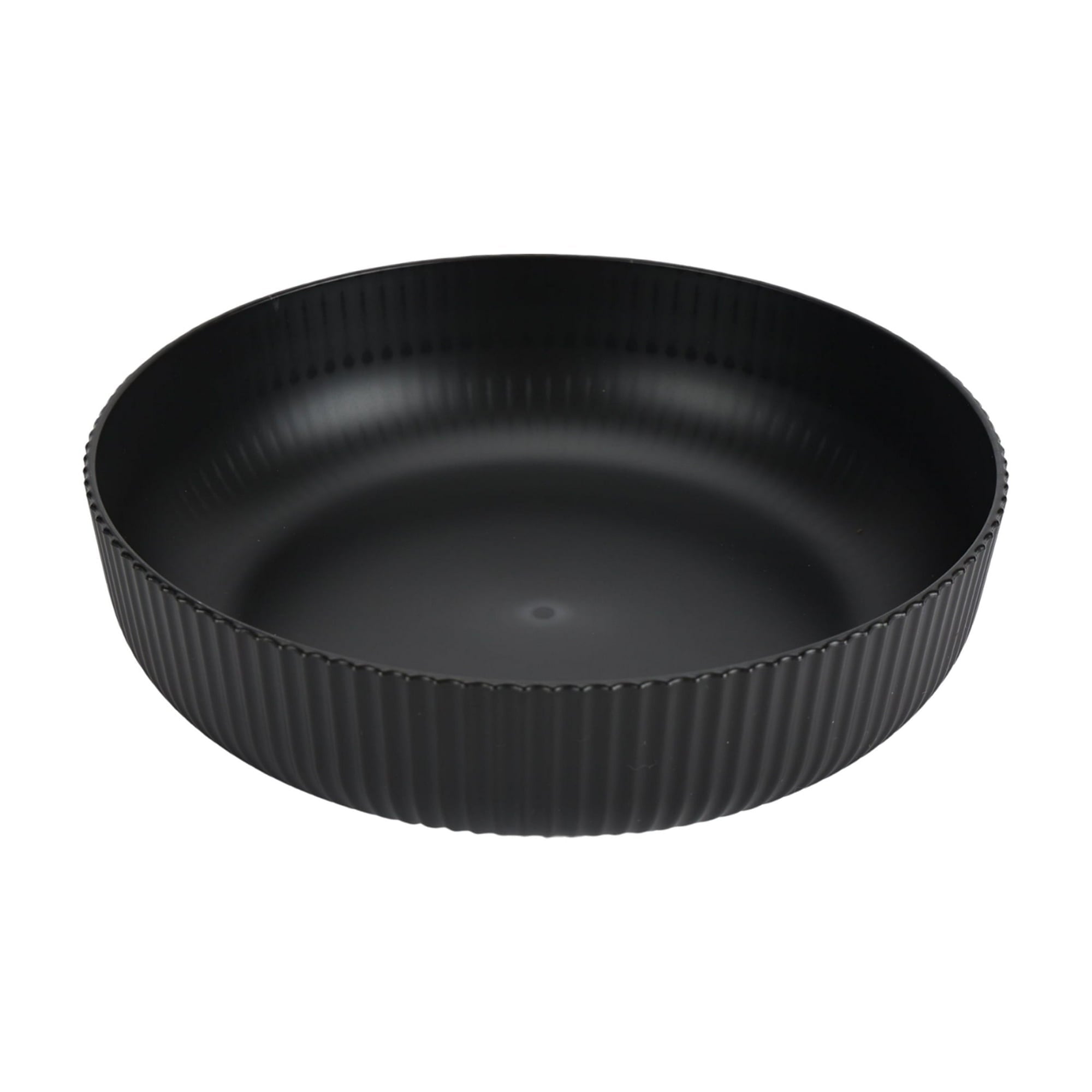 (4 pack) Mainstays - Black Eco-Friendly Recycled Plastic Dinner Bowl, 43-Ounce