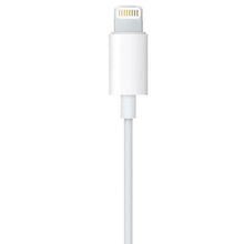 White Lightning connector with strain relief and wired earbud plug