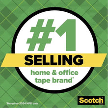 Scotch Magic Tape dispenser product badge logo sticker on green design