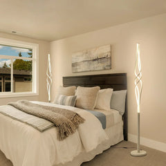 70 Inch Spiral Floor Lamps Modern LED Floor Lamp for Bedroom 34W Dimmable Bedroom Floor Lamp with Remote Control Contemporary Standing Lamp for Living Room Bedroom Kitchen Office - USA MEGA SHOP