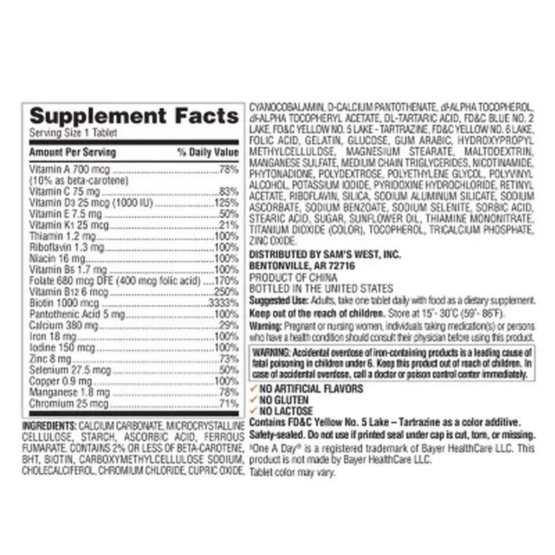 Member'S Mark Women'S Daily Multivitamin Tablets (275 Ct.)