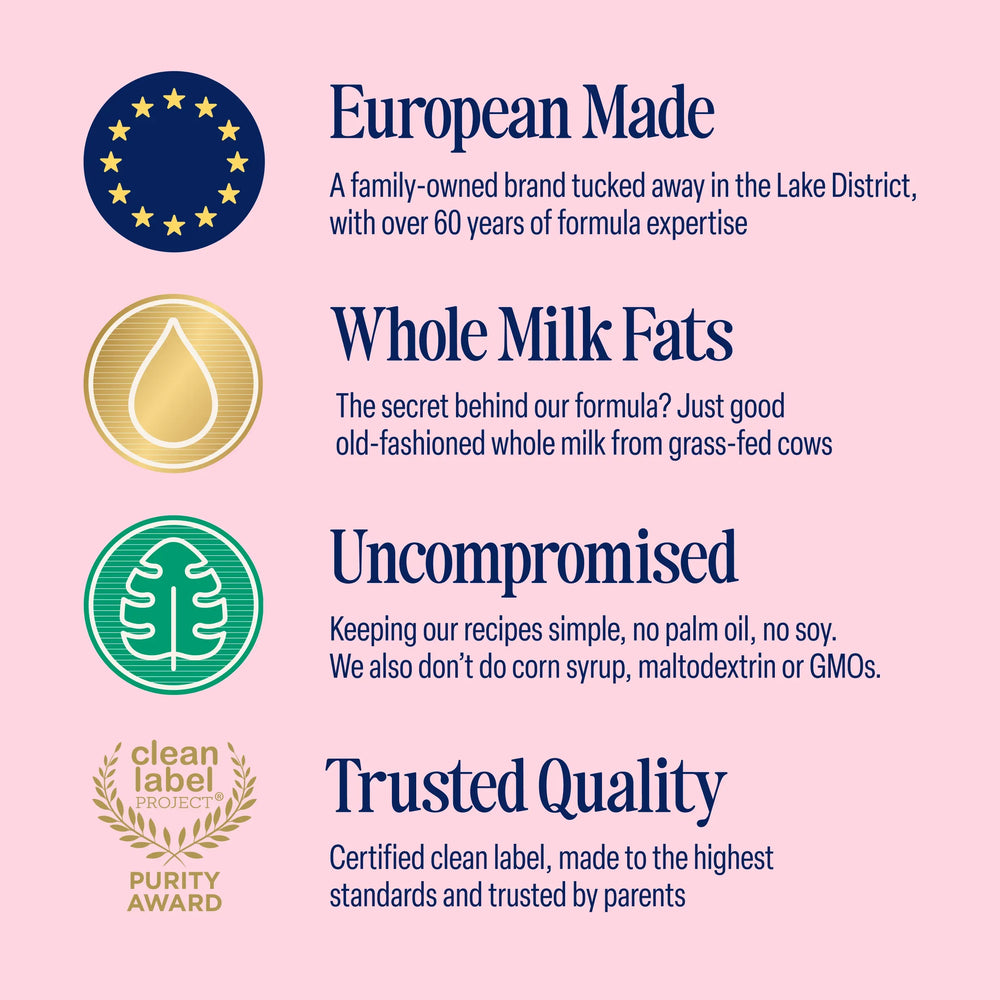 Kendamil European Whole Milk Classic Infant Formula Powder with HMOs, Prebiotics & DHA, 28.2 oz - USA MEGA SHOP