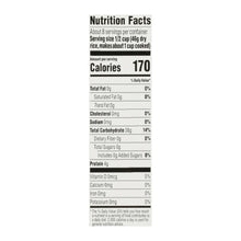 Instant white rice nutrition facts panel, 170 calories per serving