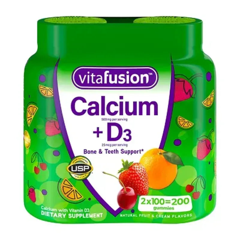 Vitafusion Calcium + D3 Vitamin Gummies (200 Ct.)