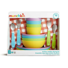 Munchkin® Baby and Toddler Dining Set, 16 Piece, Multi-Color, Unisex
