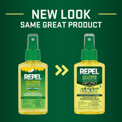 Repel Plant-Based Lemon Eucalyptus Insect and Mosquito Repellent, DEET-Free Bug Spray, 2 Pack