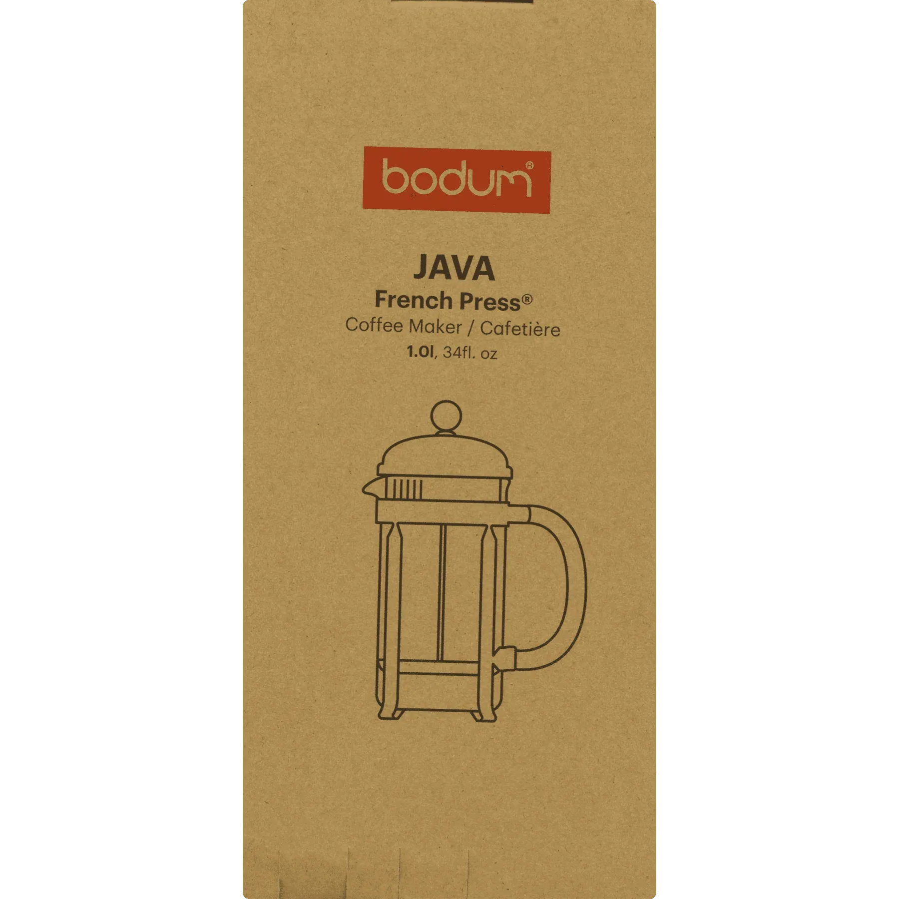 BODUM Java French Press Coffee Maker with Borosilicate Glass Carafe, 34 Ounce, Black - USA MEGA SHOP