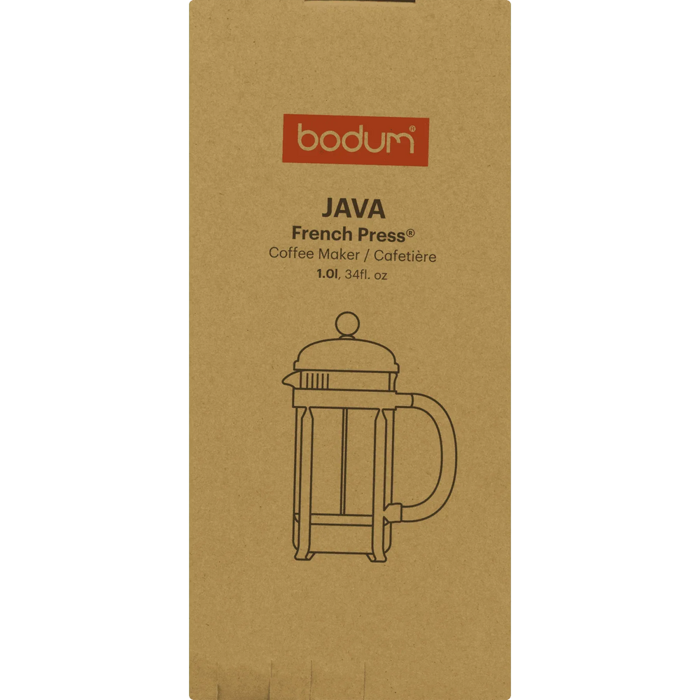 BODUM Java French Press Coffee Maker with Borosilicate Glass Carafe, 34 Ounce, Black - USA MEGA SHOP