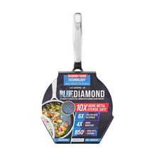 Saucepan product box featuring DiamondBond technology and a carry handle