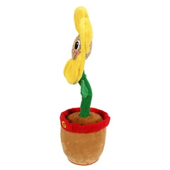 Spark Create Imagine Learning Bilingual Talking and Dancing Plush Sunflower, 14 inch, Light Features, Repeats What You Say - USA MEGA SHOP